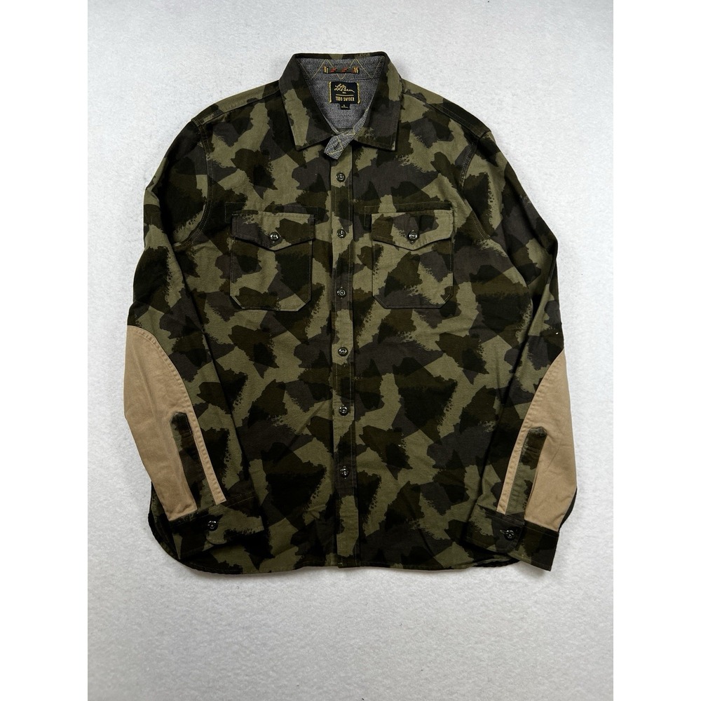 Todd Snyder x L.L. Bean Chamois Shirt - Camouflage Large